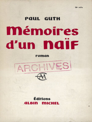 cover image of Mémoires d'un naïf